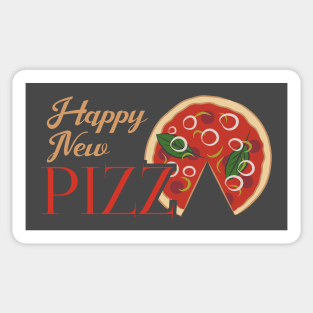 Happy New Pizza Sticker